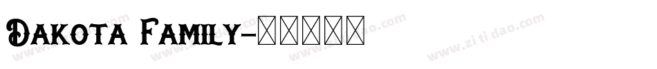 Dakota Family字体转换